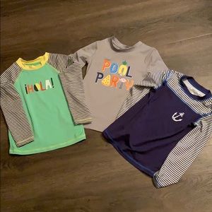 Bundle of Cat & Jack swim Rash Guards